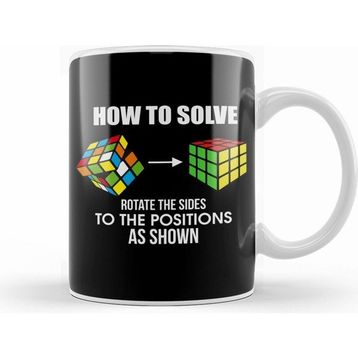 Humuts How To Solve Puzzle Cube Funny Cubing Kupa Bardak