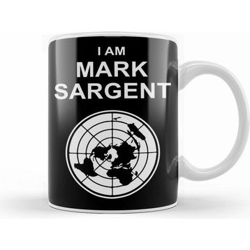 Humuts I Am Mark Sargent Flat Earther Kupa Bardak