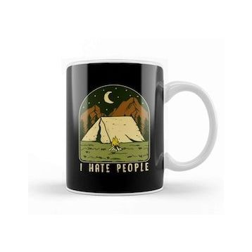 Humuts I Hate People Funny Nature Camping Outdoors Kupa Bardak
