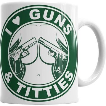 Humuts I Love Guns Kupa Bardak