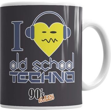 Humuts I Love Techno Kupa Bardak