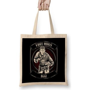 Humuts Jiu Jitsu Free Hugs Funny Bjj Pun Martial Arts Bez Çanta