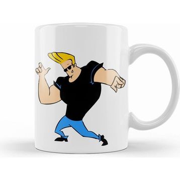 Humuts Johnny Bravo Beyaz Kupa