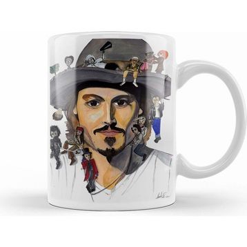 Humuts Johnny Depp No Back Beyaz Kupa
