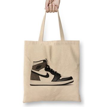 Humuts Jordan 1 Retro High Dark Mocha Bez Kadın Günlük Çanta