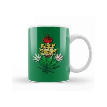 Humuts Keep Calm And Marijuana Leaf Kupa