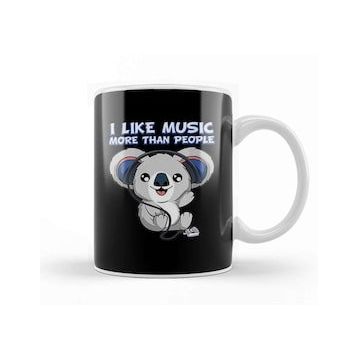Humuts Koala Bear Art Müzik Kupa Bardak