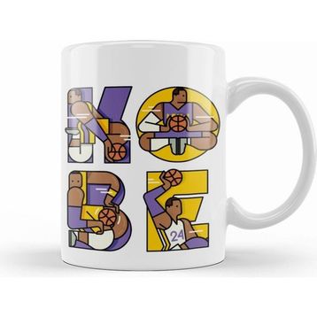 Humuts Kobe Bryant Tribute Typography Kupa Bardak