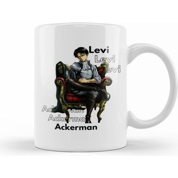 Humuts Levi Ackerman Attack on Titan 01 Beyaz Kupa