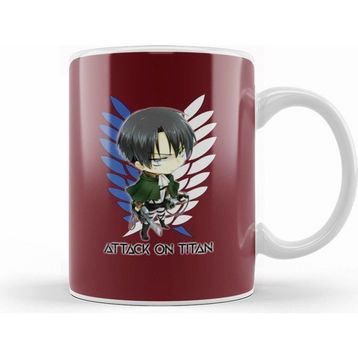 Humuts Levi Ackerman Attack on Titan Beyaz Kupa