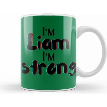 Humuts Liam Name Custom Design Beyaz Kupa