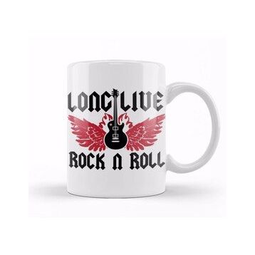 Humuts Long Live Rock N Roll 04 Beyaz Kupa