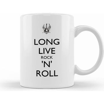Humuts Long Live Rock N Roll Beyaz Kupa