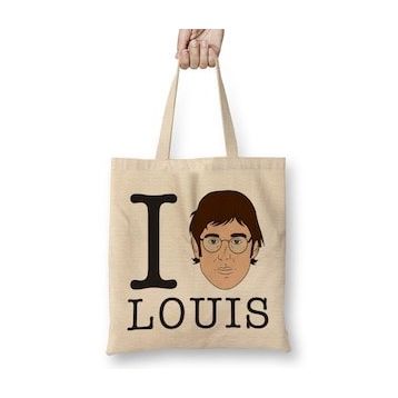 Humuts Louis Theroux I Love Louis Theroux Bez Uzun Saplı Açık Bej Rengi Çanta