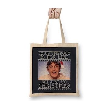 Humuts Louis Theroux Is For Life Not Just For Christmas Bez Uzun Saplı Açık Bej Rengi Çanta