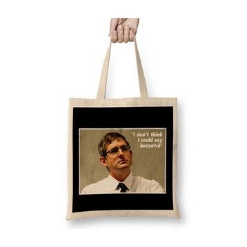 Humuts Louis Theroux Quote I Dont Think I Could Say Beeyatch Bez Uzun Saplı Açık Bej Rengi Çanta