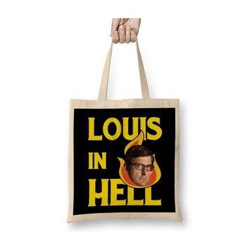Humuts Louis Theroux Westboro Baptist Church Louis In Hell Sign Bez Uzun Saplı Açık Bej Rengi Çanta