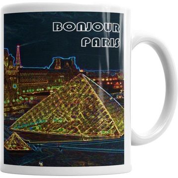 Humuts Louvre Cinza Beyaz Kupa