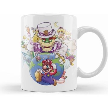 Humuts Mario Mario Odyssey Beyaz Kupa