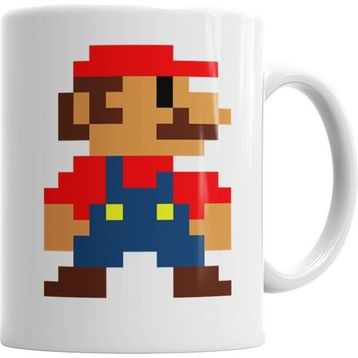 Humuts Mario Nintendo Atarı Beyaz Kupa