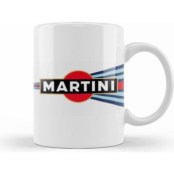 Humuts Martini Racing Curved Stripe Beyaz Kupa