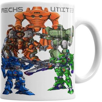 Humuts Mechs Unite Beyaz Kupa
