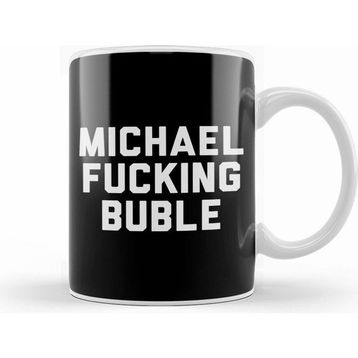 Humuts Michael Fucking Buble Beyaz Kupa