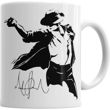 Humuts Michael Jackson Beyaz Kupa