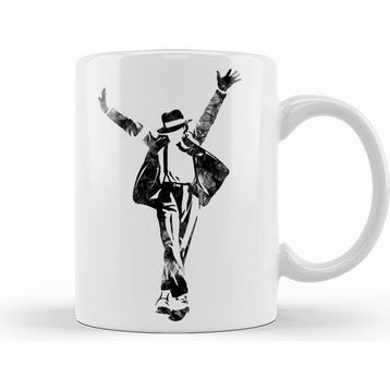 Humuts Michael Jackson Pop Beyaz Kupa