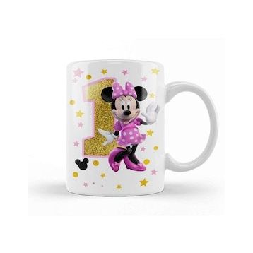 Humuts Mini Fare Minnie Mouse 1 Bir Yaş Hediyesi Kupa