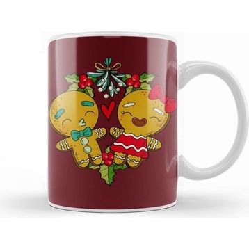 Humuts Mistletoe Gingerbread Christmas Reef Kupa Bardak