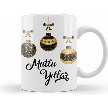 Humuts Mutlu Yıllar Noel Topları Kupa