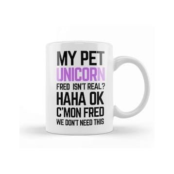 Humuts My Pet Unicorn Fred Kupa Bardak
