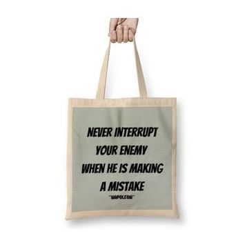 Humuts Napoleon Quotes Gift Bez Çanta