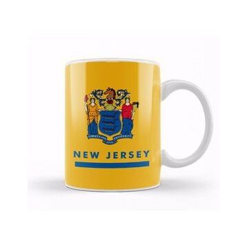 Humuts New Jersey State Flag Kupa Bardak