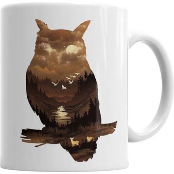 Humuts Owl Sunset Baykuş Kupa