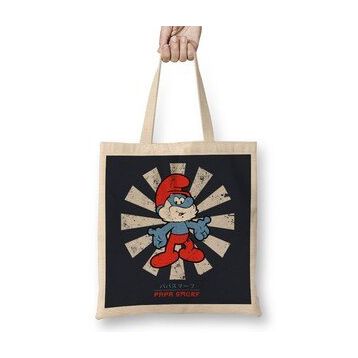 Humuts Papa Smurf Retro Japanese Bez Kadın Günlük Çanta