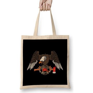 Humuts Patriotic Firefighter Eagle Fire Department Bez Çanta