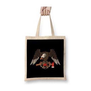Humuts Patriotic Firefighter Eagle Fire Department Bez Çanta