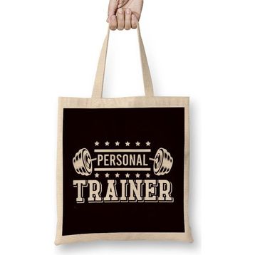 Humuts Personal Trainer Bodybuilding Fitness Instructor Workout Gym Bez Uzun Saplı Açık Bej Rengi Çanta
