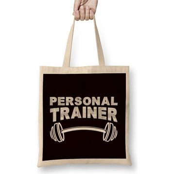 Humuts Personal Trainer Bodybuilding Fitness Instructor Workout Gym Bez Uzun Saplı Açık Bej Rengi Çanta