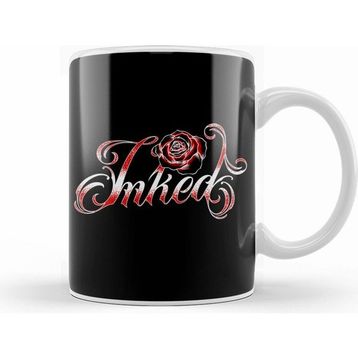 Humuts Porselen Beyaz Inked Tattooed Tattoo Lovers Tattoo Artists Kupa Bardak