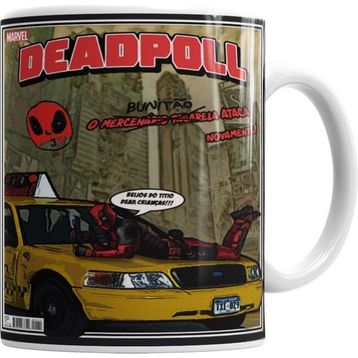 Humuts Porselen Beyaz Marvel Deadpoll O Mercenario Tagarela Kupa Bardak