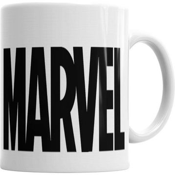 Humuts Porselen Beyaz Marvel Kupa Bardak