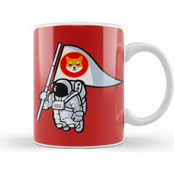 Humuts Porselen Beyaz Shiba Inu Coin To The Moon Shıbarmy Kupa Bardak