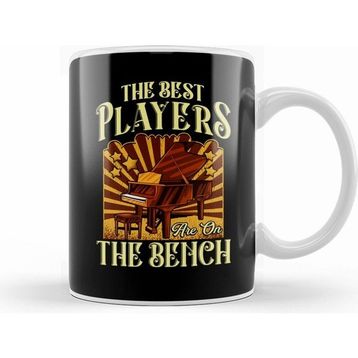 Humuts Porselen Beyaz The Best Players Are On The Bench Pianist Pun Kupa Bardak