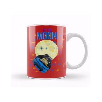 Humuts Porselen Beyaz To The Moon Dogecar Dogecoin Crypto Logo Merch Kupa Bardak
