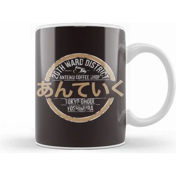 Humuts Porselen Beyaz Tokyo Ghoul Anteiku Coffee Shop Kupa Bardak