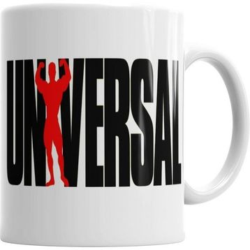 Humuts Porselen Beyaz Universal Fitness Logo Kupa Bardak