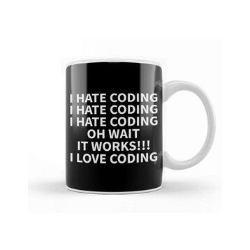 Humuts Programmer Coding Hate Love Humor Gift Kupa Bardak